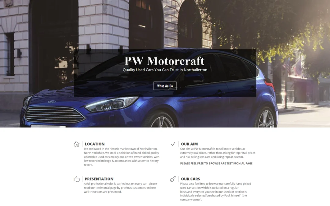 PW Motorcraft Online Car Showroom